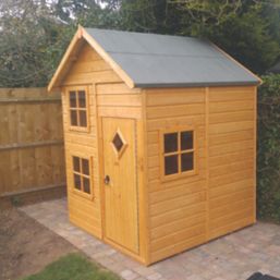 Shire Croft 5' x 5' 6" (Nominal) Shiplap T&G Timber Playhouse