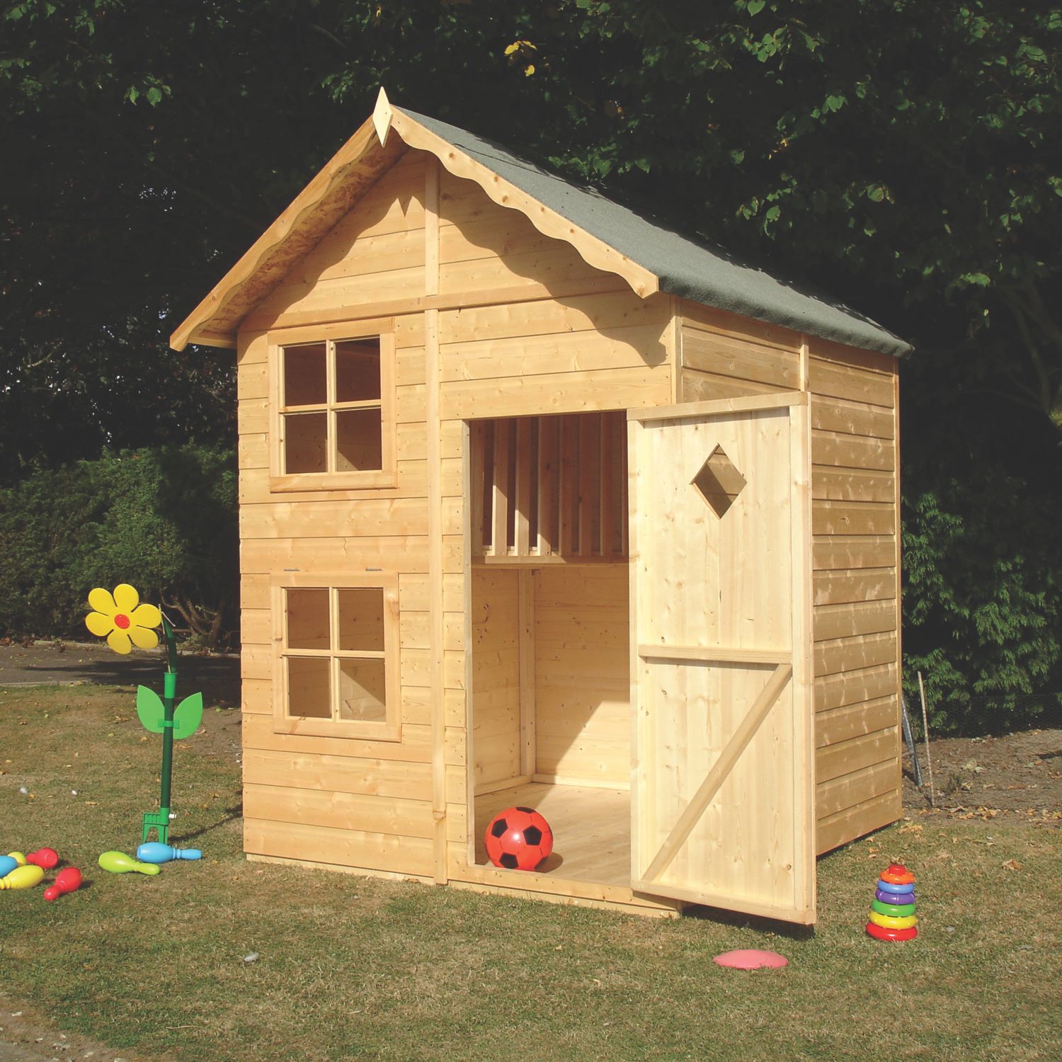 Shire Croft 5' x 5' 6" (Nominal) Shiplap T&G Timber Playhouse (89781)