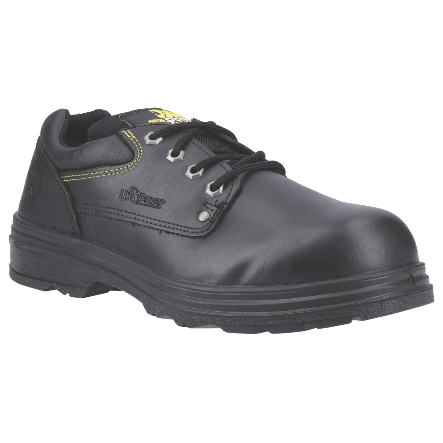 U-Power Mustang Low Size 10.5 Black Steel Toe Cap Safety Shoes (897AY)