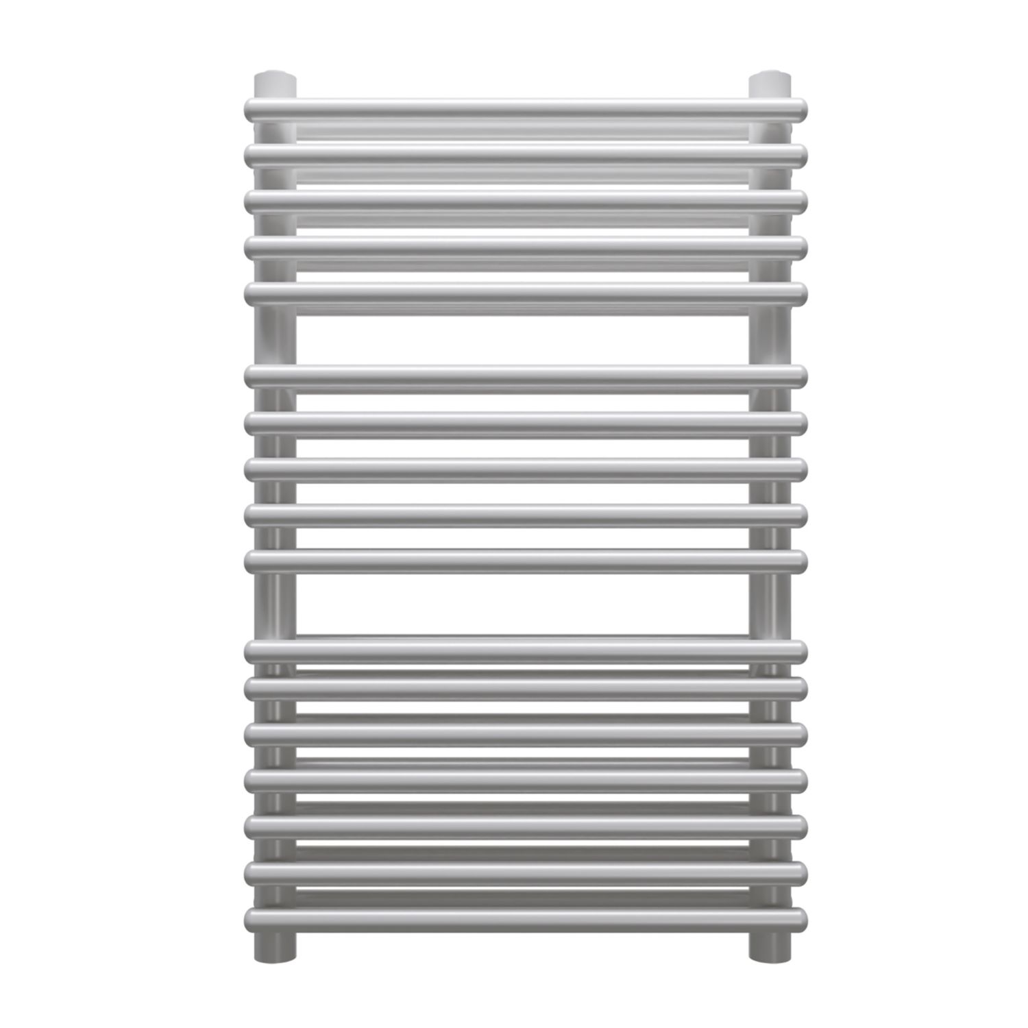 Towelrads 800mm x 600mm 2395BTU Silver Flat Designer Towel Radiator (897CG)