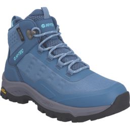 Hi-Tec  Size 7 Womens Blue Waterproof  Non Safety Work Boots