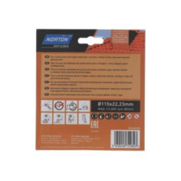 Norton  Multi-Material Diamond Cutting Disc 115mm x 22.23mm