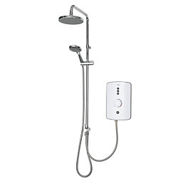 Triton Amala DuElec White 9.5kW  Electric Shower with Diverter