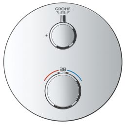 Grohe Precision Trend HP Rear-Fed Concealed Chrome Thermostatic Shower System