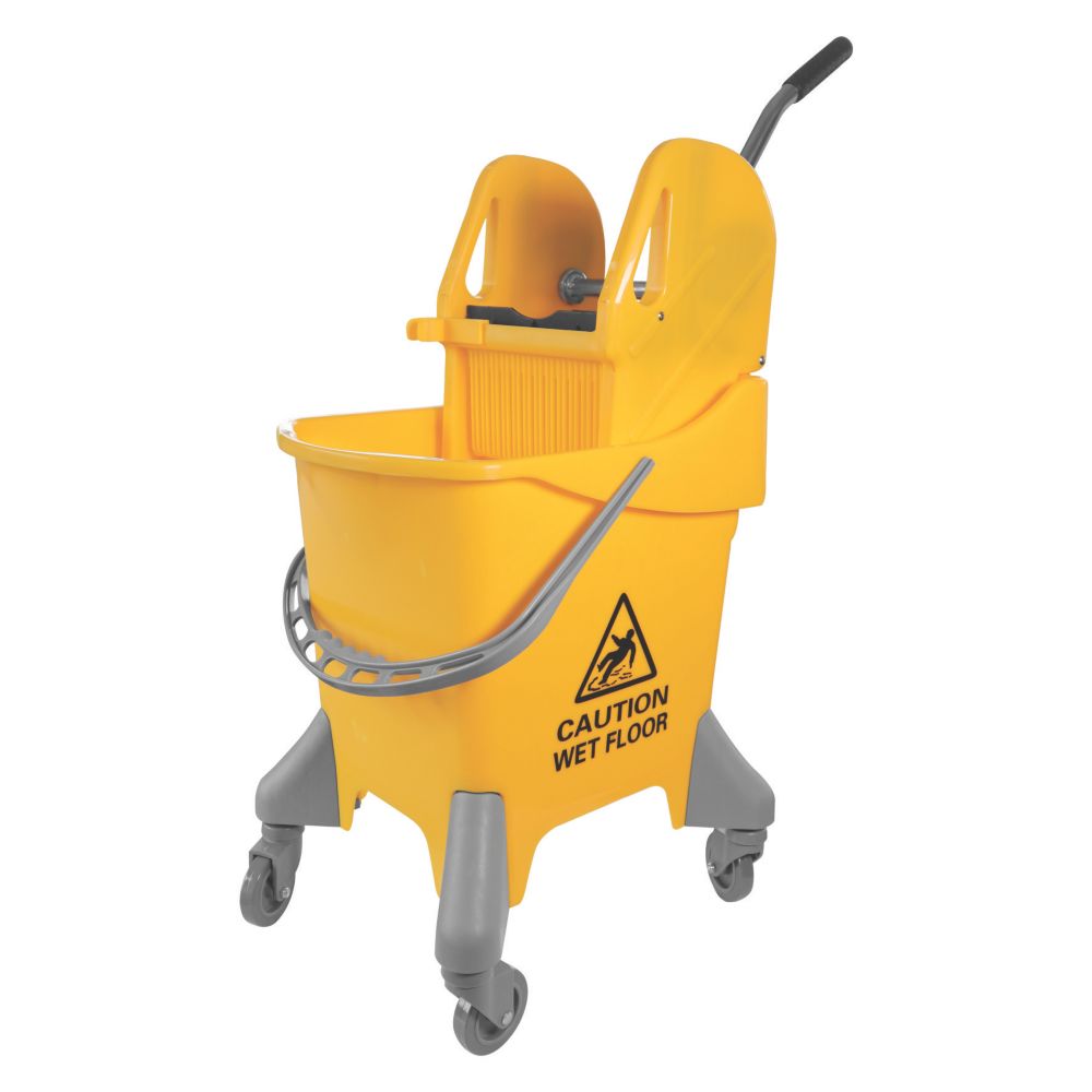 Stronghold Healthcare Kentucky Mop Bucket Yellow 25Ltr Screwfix