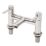 Refurb Swirl Essential  128mm Deck Mounted  2 Tap Holes Bath Mixer Tap