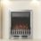Be Modern Bayden Chrome Rotary Control Inset Electric Fire 483mm x 196mm x 593mm
