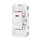 British General Nexus 20A Grid DP Immersion Heater Switch White with LED