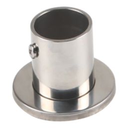 Essentials Rail End Sockets Polished Stainless Steel 32mm 2 Pack
