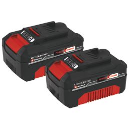 Einhell 18V 4.0Ah Li Ion Power X Change Battery 2 Pack Screwfix