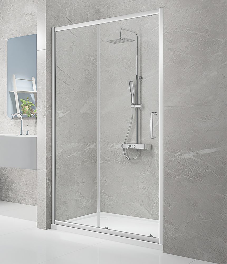Triton Neo Eight Framed Rectangular Sliding Shower Door Chrome  1200mm x 1900mm