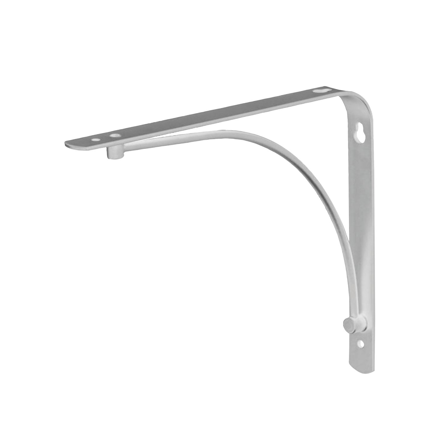 Essentials Arc Shelf Brackets Silver 230mm x 180mm 4 Pack (897VJ)