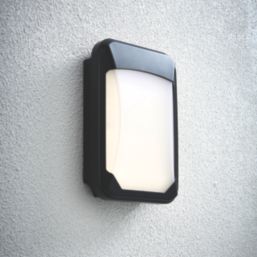 Saxby Lucca Mini Outdoor Rectangular LED Bulkhead Black 15W 1500lm