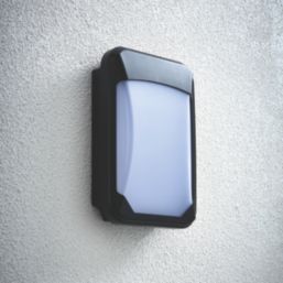 Saxby Lucca Mini Outdoor Rectangular LED Bulkhead Black 15W 1500lm