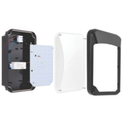 Saxby Lucca Mini Outdoor Rectangular LED Bulkhead Black 15W 1500lm