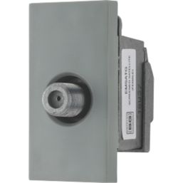 British General EMSATG Modular F-Type Satellite Socket Grey