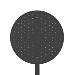 Swirl Bonda Overhead Shower Kit Black