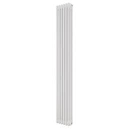 Azur 1800mm x 290mm 3410BTU White Vertical 3 Column Radiator