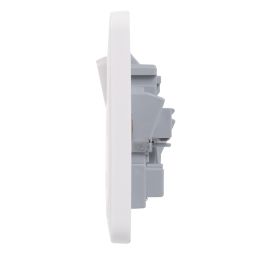 Schneider Electric Lisse 13A 2-Gang DP Switched Plug Socket White