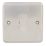 Hager Sollysta WRSU83BSW  13A Unswitched Fused Spur  Brushed Steel with White Inserts