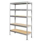 Refurb Essentials  5-Tier Metal Garage Shelving Unit 1200mm x 450mm x 1800mm