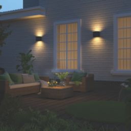 Calex Verona Outdoor LED Up & Down Wall Light Black 7W 400lm