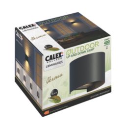 Calex Verona Outdoor LED Up & Down Wall Light Black 7W 400lm