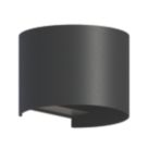 Calex Verona Outdoor LED Up & Down Wall Light Black 7W 400lm