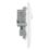 British General 800 Series 13A 2-Gang SP Switched Socket White