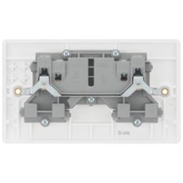 British General 800 Series 13A 2-Gang SP Switched Socket White