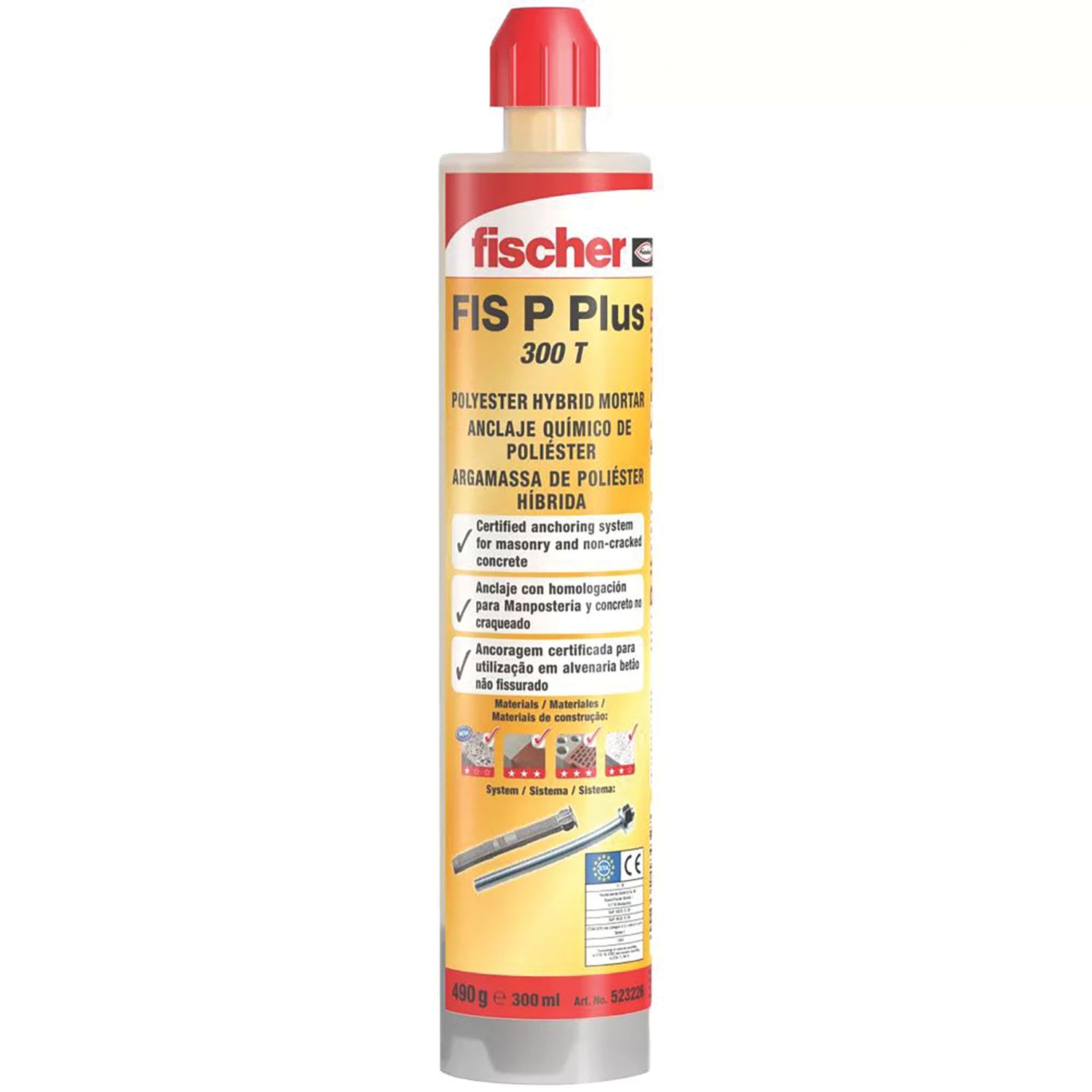 Fischer FIS P Plus Polyester Hybrid Mortar Injection Resin 300ml (898JJ)