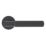 Eclipse Insignia Premium  Fire Rated Linear Lever On Rose Door Handle Pair Matt Black 1 Pair