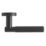 Eclipse Insignia Premium  Fire Rated Linear Lever On Rose Door Handle Pair Matt Black 1 Pair