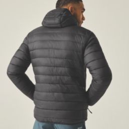 Regatta Marizion  Hooded Jacket Black/Burnt Henna Medium 39-40" Chest