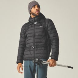 Regatta Marizion  Hooded Jacket Black/Burnt Henna Medium 39-40" Chest