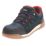 Site Scoria   Safety Trainers Navy Blue & Red Size 8