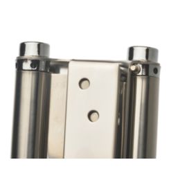 Smith & Locke Polished Chrome  Spring Hinge 100mm x 137mm