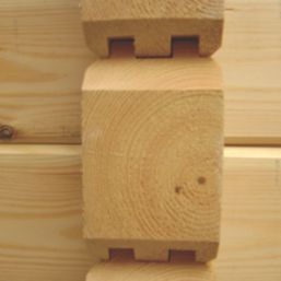 Shire Elveden 19' 6" x 10' (Nominal) Reverse Apex Timber Log Cabin