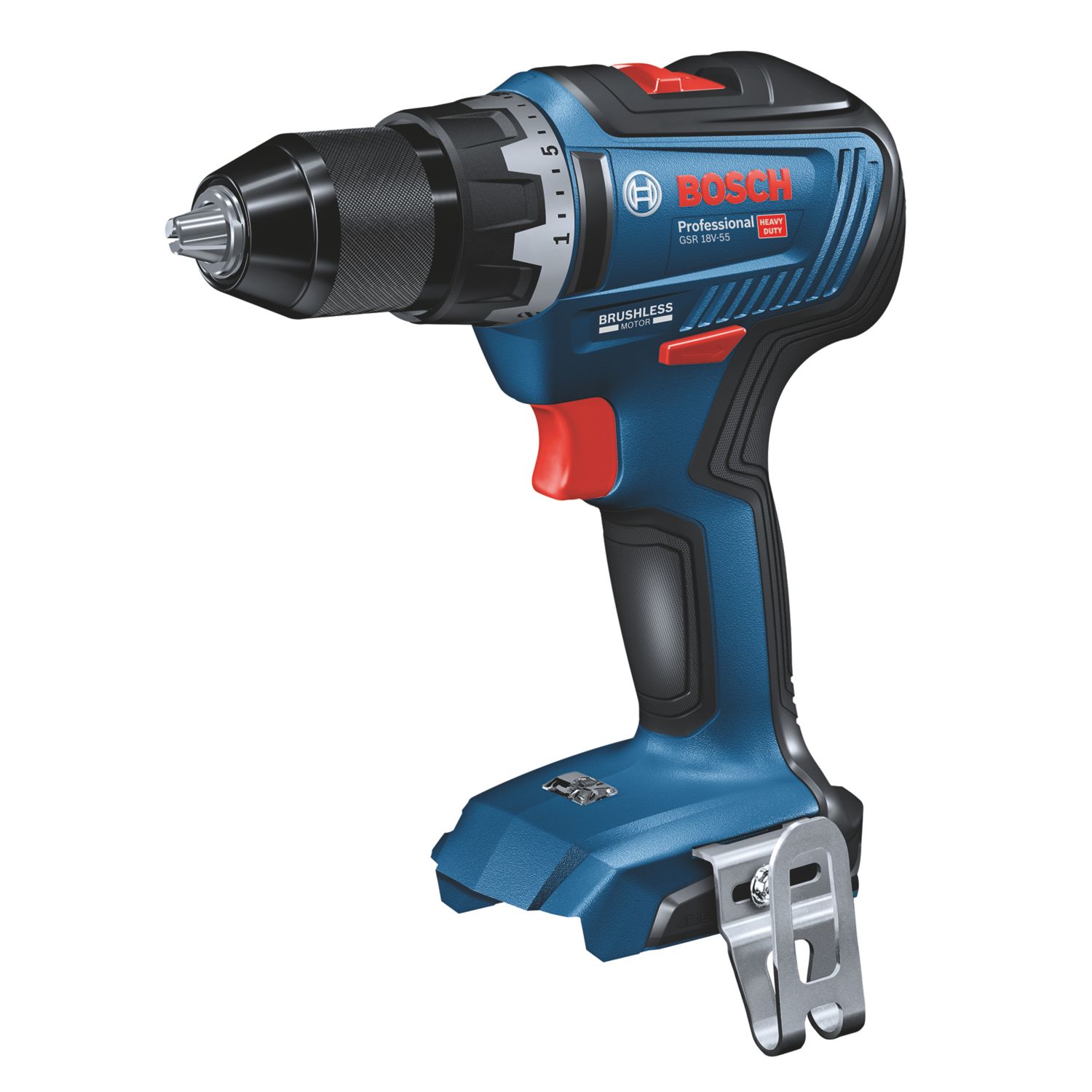 Bosch GSR 18V-55 18V Li-Ion Coolpack Brushless Cordless Drill Driver - Bare (898XK)