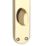 Serozzetta Ibra Lever on Backplate WC Door Handle Pair Polished Brass