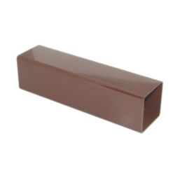 FloPlast  Square Downpipes Brown 65mm x 2.5m 6 Pack