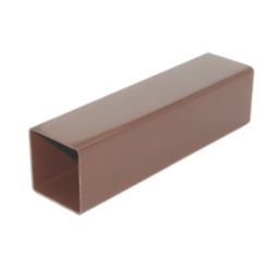 FloPlast  Square Downpipes Brown 65mm x 2.5m 6 Pack