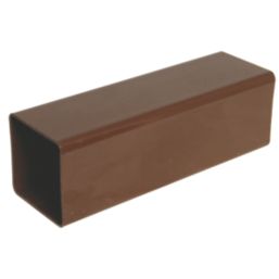 FloPlast  Square Downpipes Brown 65mm x 2.5m 6 Pack