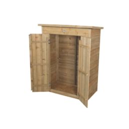 Forest  3' x 1' 6" (Nominal) Pent Overlap Timber Garden Store