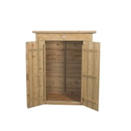 Forest  3' x 1' 6" (Nominal) Pent Overlap Timber Garden Store