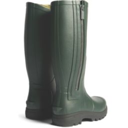 Hunter Balmoral MK II Full Zip Boot Size 10  Olive Non Safety Wellies
