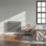 Flomasta  600mm x 1000mm 2189BTU Anthracite Horizontal Designer Radiator