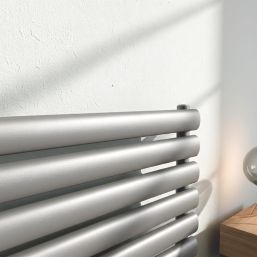 Flomasta  600mm x 1000mm 2189BTU Anthracite Horizontal Designer Radiator