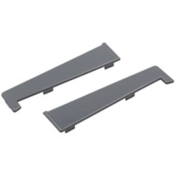 Crystal PVC Window Sill End Cap Anthracite Grey 120mm 2 Pack