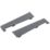 Crystal PVC Window Sill End Cap Anthracite Grey 120mm 2 Pack